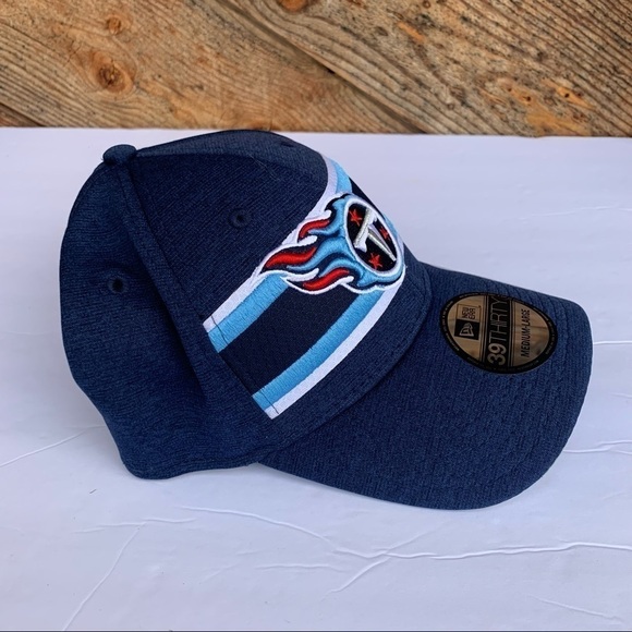 New Tennessee Titans Hat Cap - Size M /L - New Era 39Thirty - Blue - NFL - Picture 4 of 6